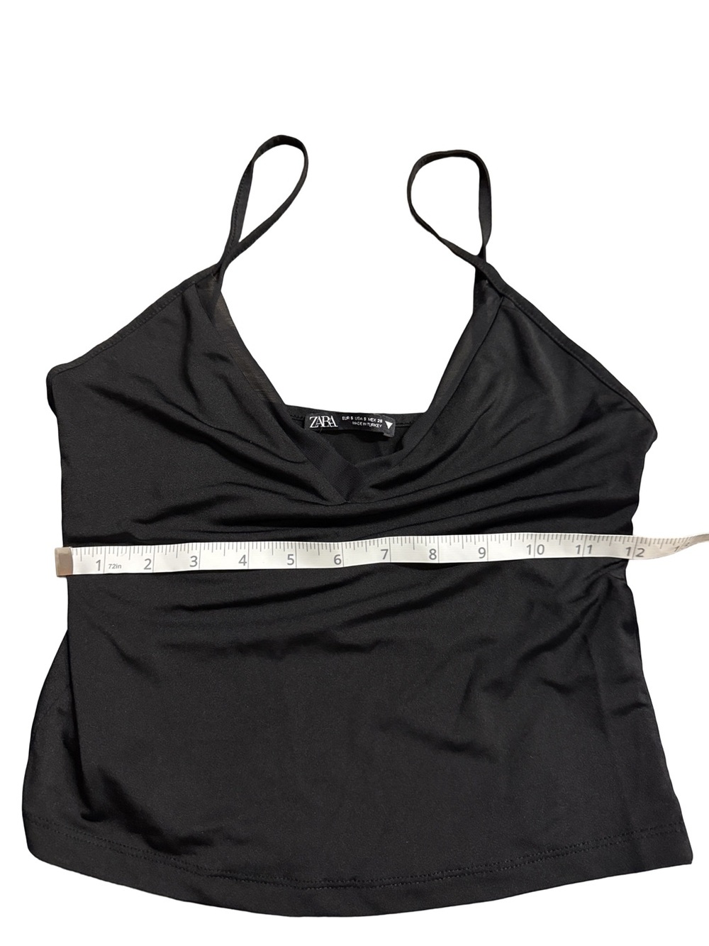 Zara Black Spaghetti Strap V-Neck Cami